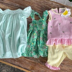 Rare Editions, cat & jack, royal child mixed lots of outfits 12m, 24m and 2t